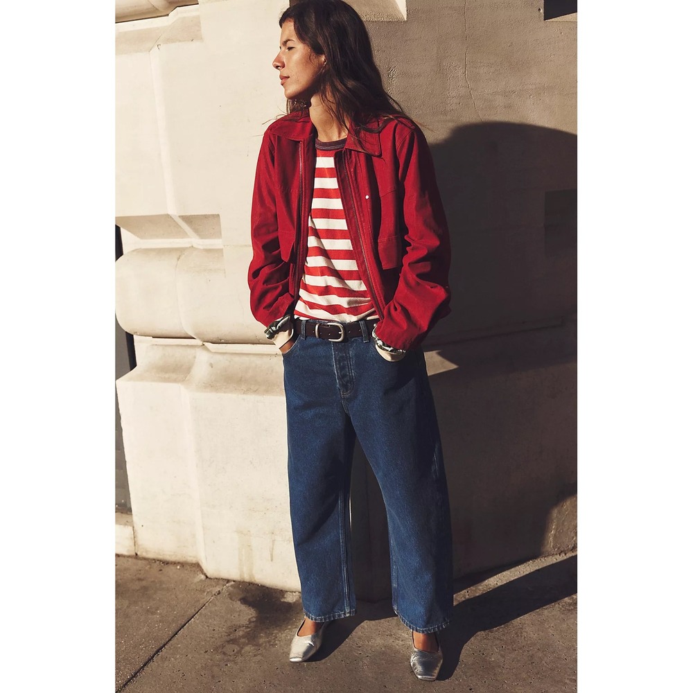 Free People | We The Free Deep Trance Dropped Boyfriend Jeans Plus Size 32/14 - Picture 5 of 14